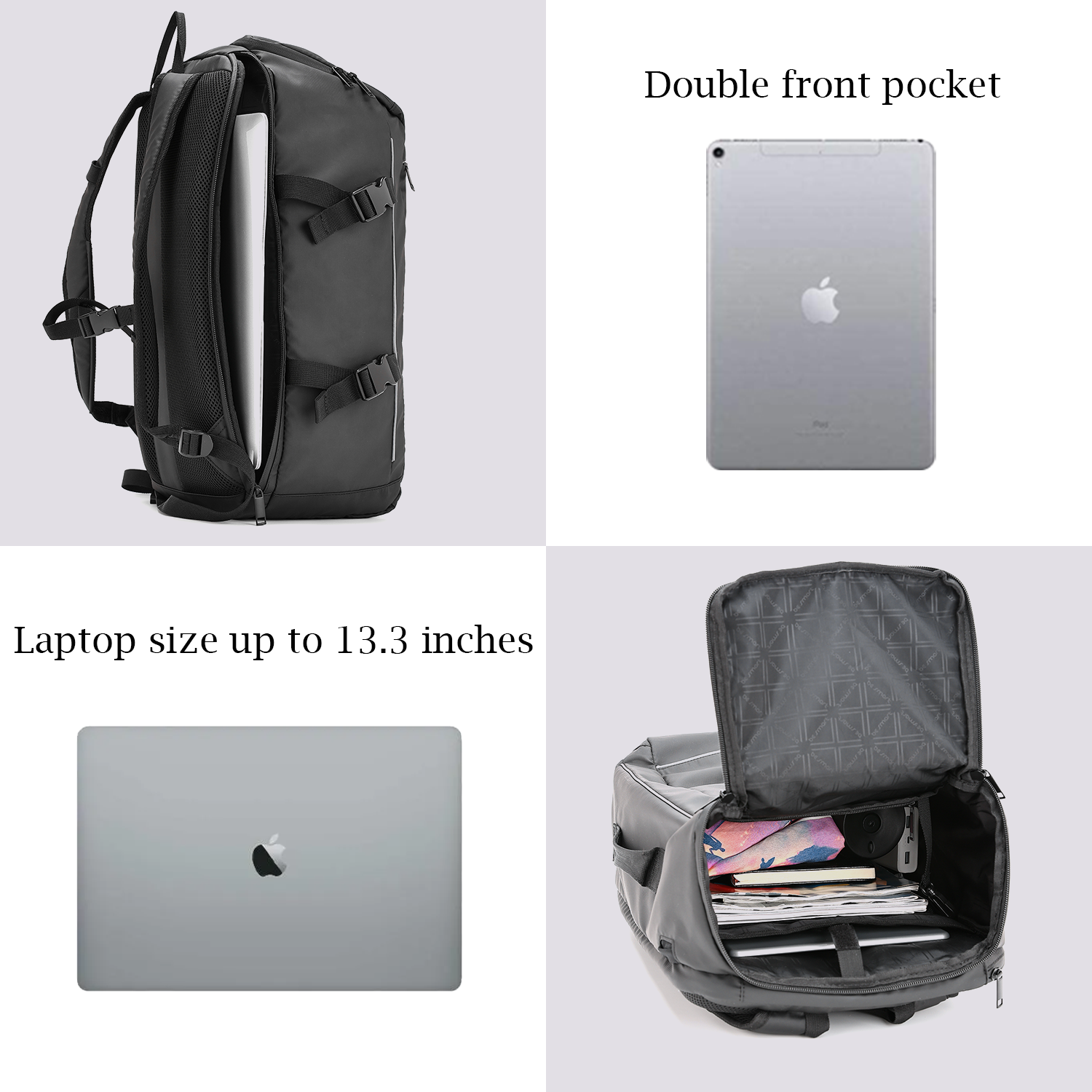 BE SMART colorful logo travel sports backpack for men