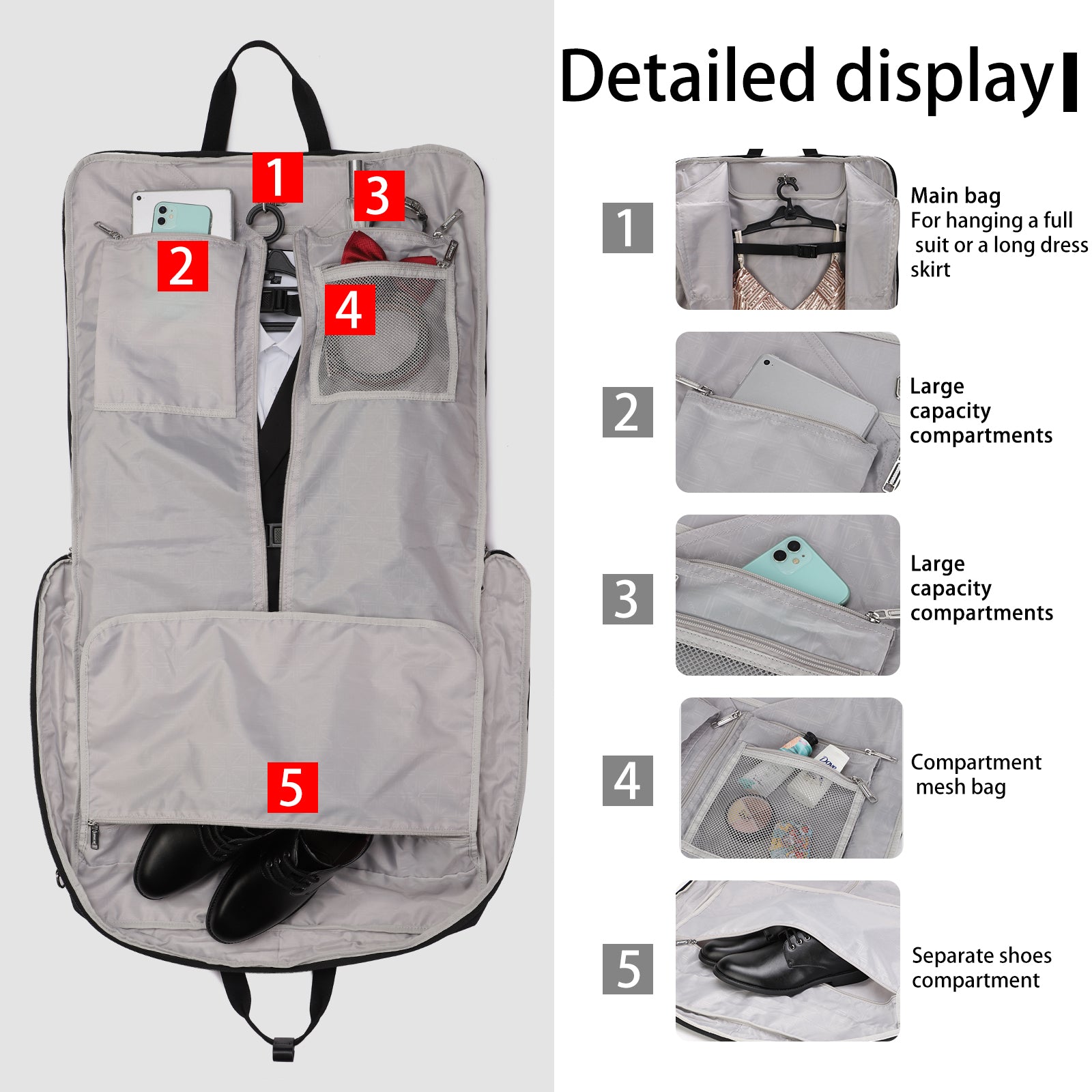 BE SMART Waterproof Garment Bag for Travel