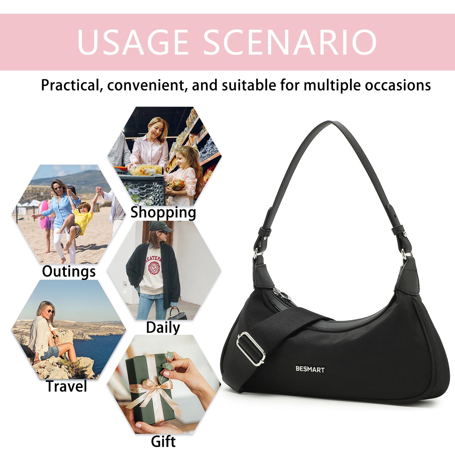 BESMART Convertible Crossbody bag