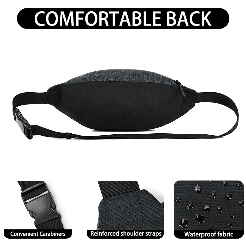 BE SMART Lightweight Waist Bag Crossbody Shoulder Bag For Men