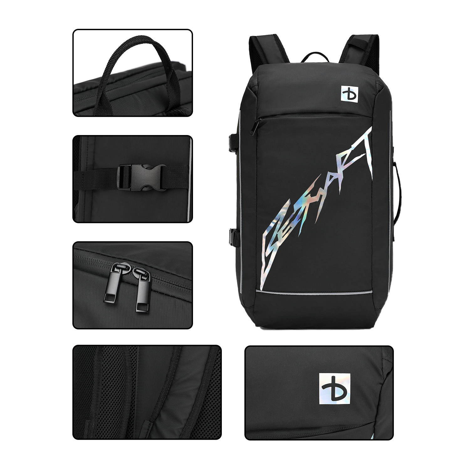 BE SMART colorful logo travel sports backpack for men
