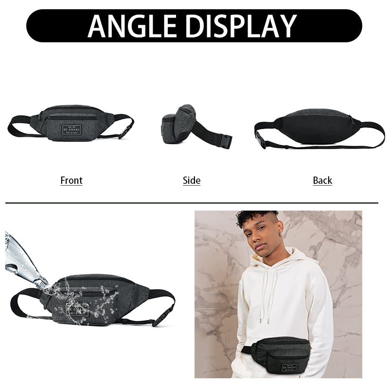 BE SMART Lightweight Waist Bag Crossbody Shoulder Bag For Men