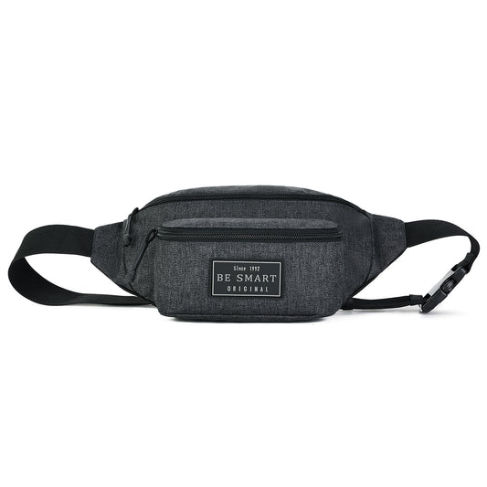 BE SMART Multi-Pockets Waist Pack for Men and Women，Waterproof Fanny Pack Belt Bag for Trave Sport Running Hiking Cycling Walking workout，Shoulder Bag Chest Crossbody Bags with Adjustable Strap