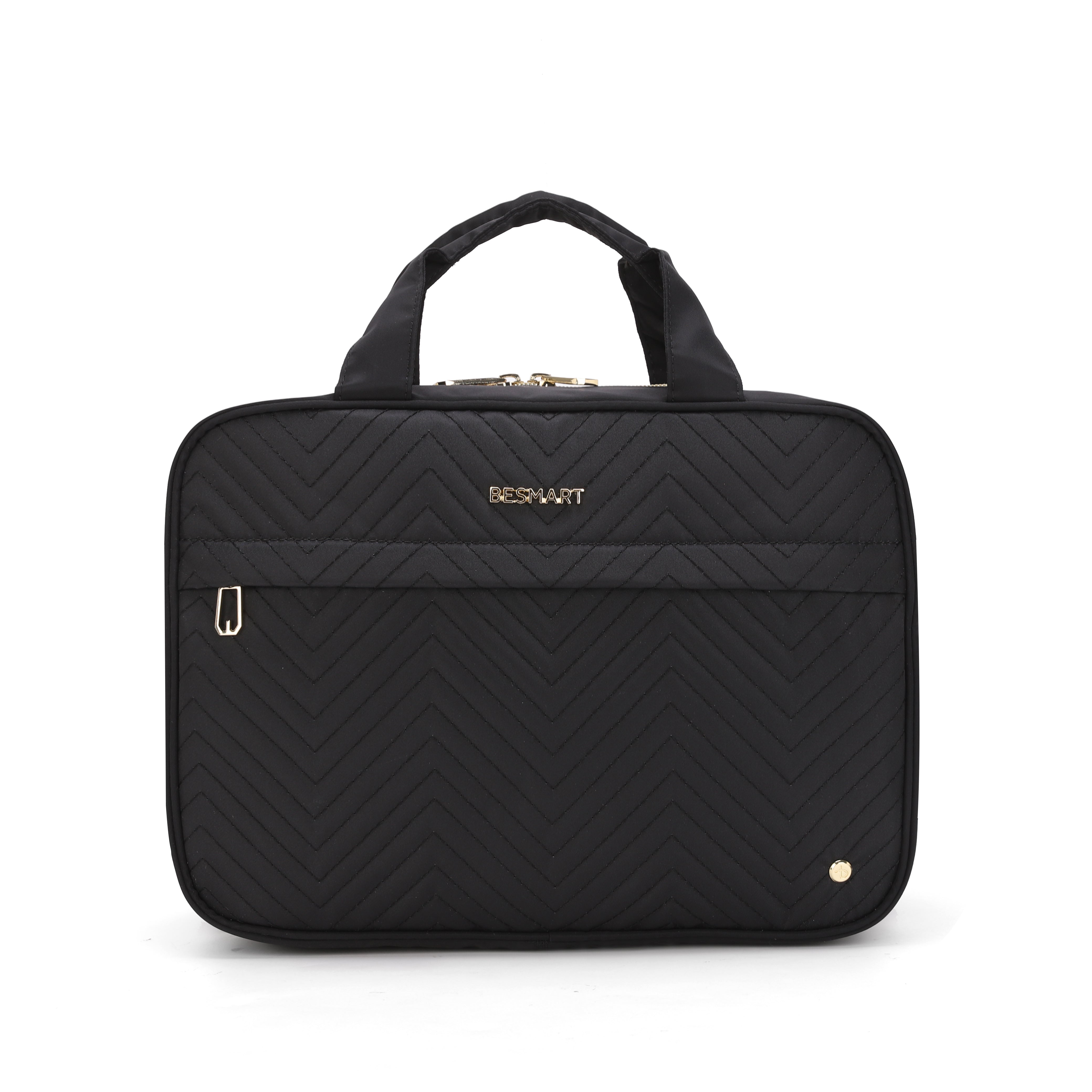 BE SMART Waterproof Toiletry Bag Cosmetic Bag with Wet Pocket, Hanging Hook Makeup Bag Lightweight Toiletries Organizer Bags