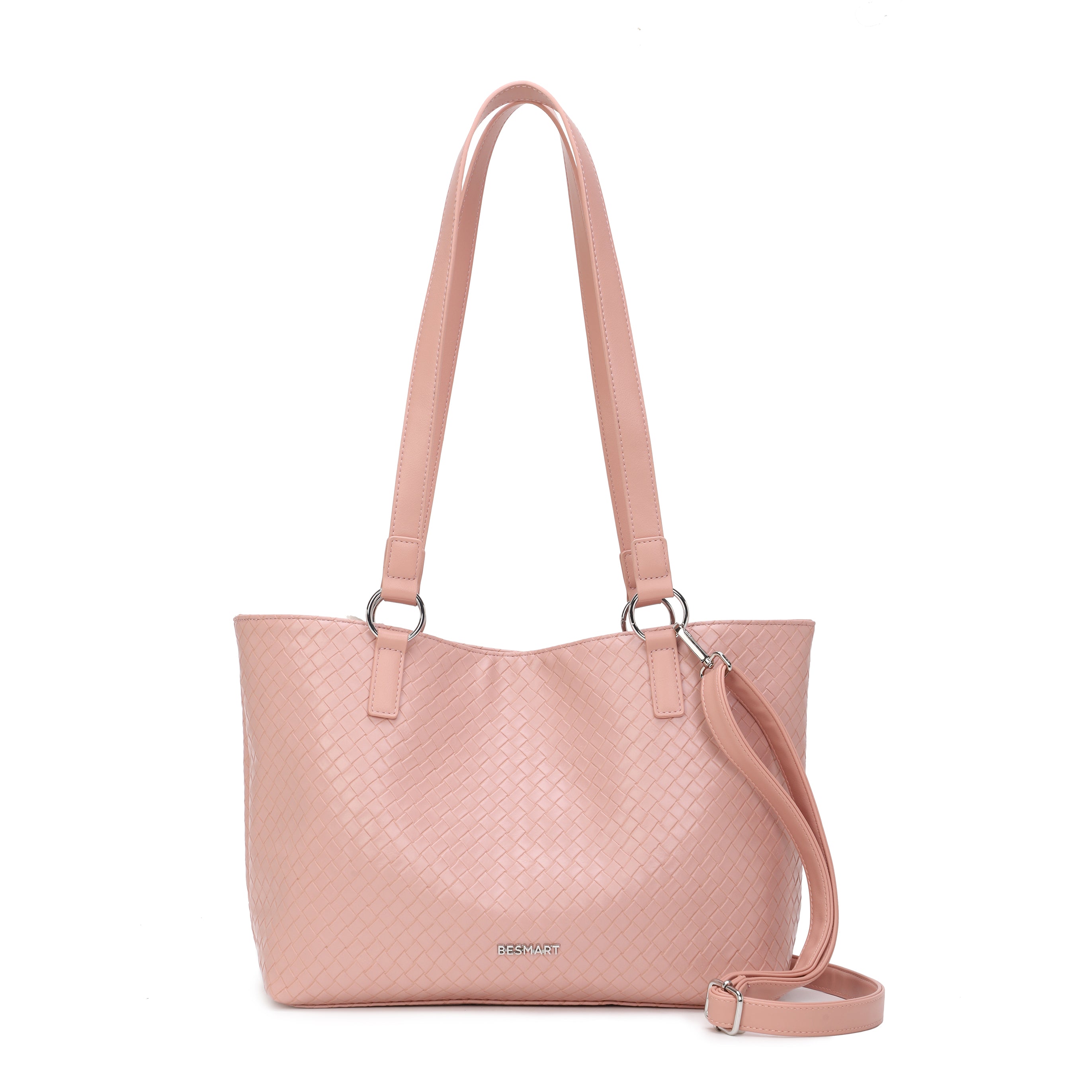 BE SMART Waterproof Handbag Woven Tote Bag for
