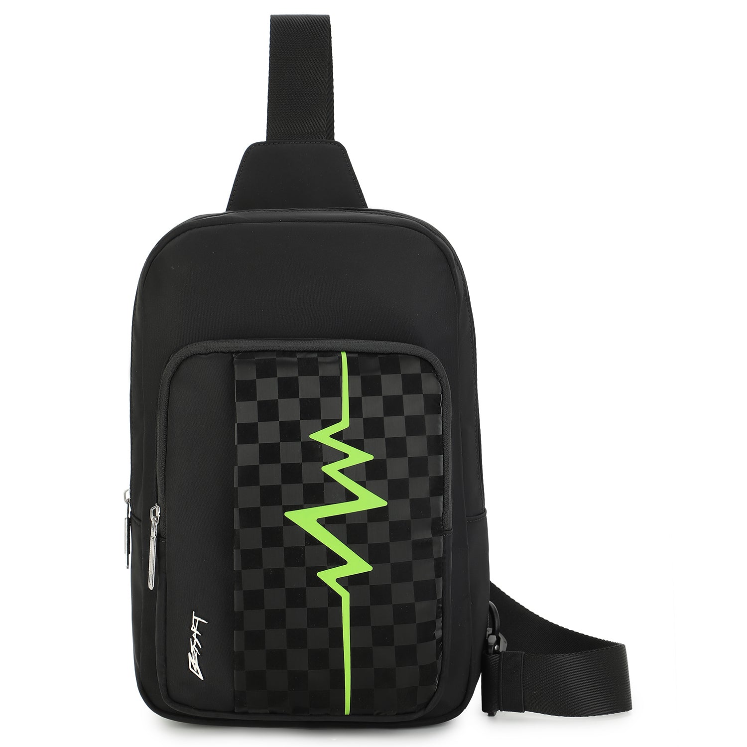 BE SMART Heartbeat Line Chest Bag Men